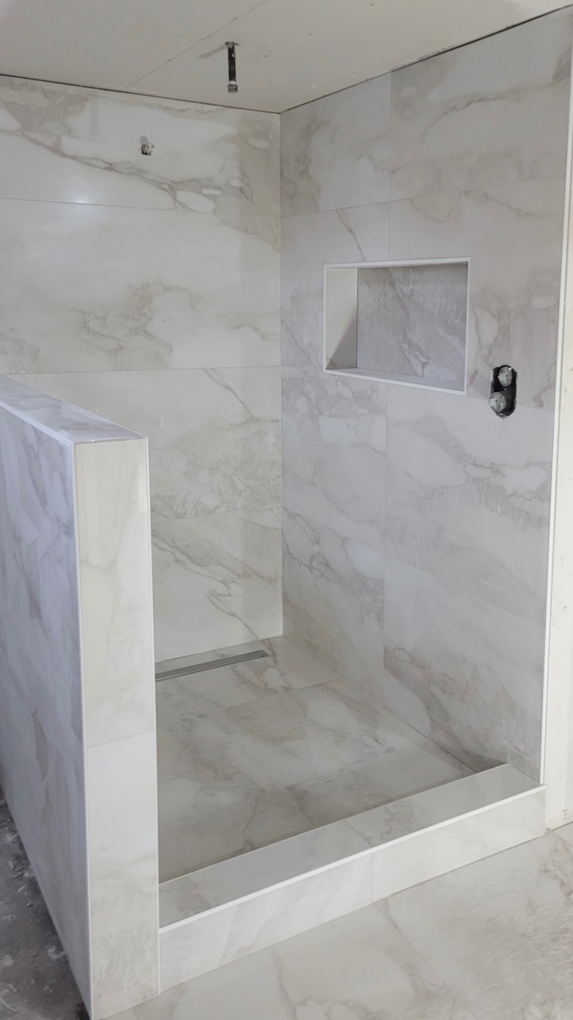 Large Format Marble Shower